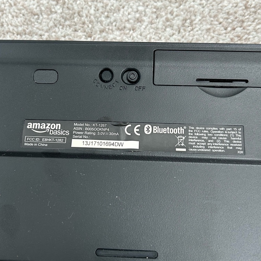 AmazonBasics Bluetooth Keyboard with Mini Travel Stand for Android Devices - Picture 2 of 5